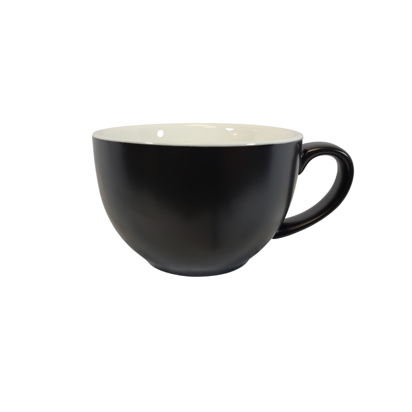 Coffee Addicts commercial ceramic cup in matte black latte cup 12oz 350ml