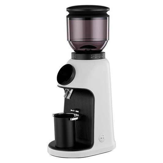 GF64 64mm burr coffee grinder in white