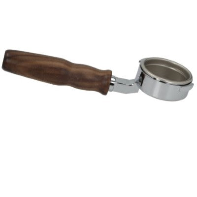 Gaggia Bottomless Portafilter with Walnut Wood Handle (After-Market) - Coffee Addicts Canada