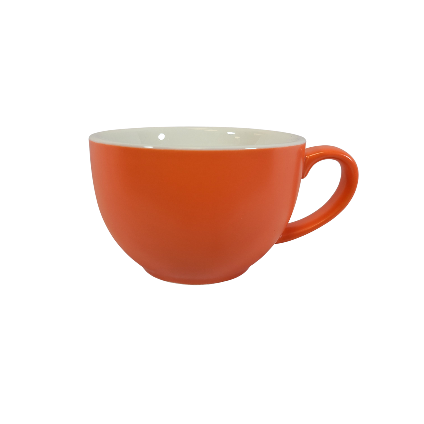 Coffee Addicts commercial ceramic cup in matte orange latte cup 12oz 350ml