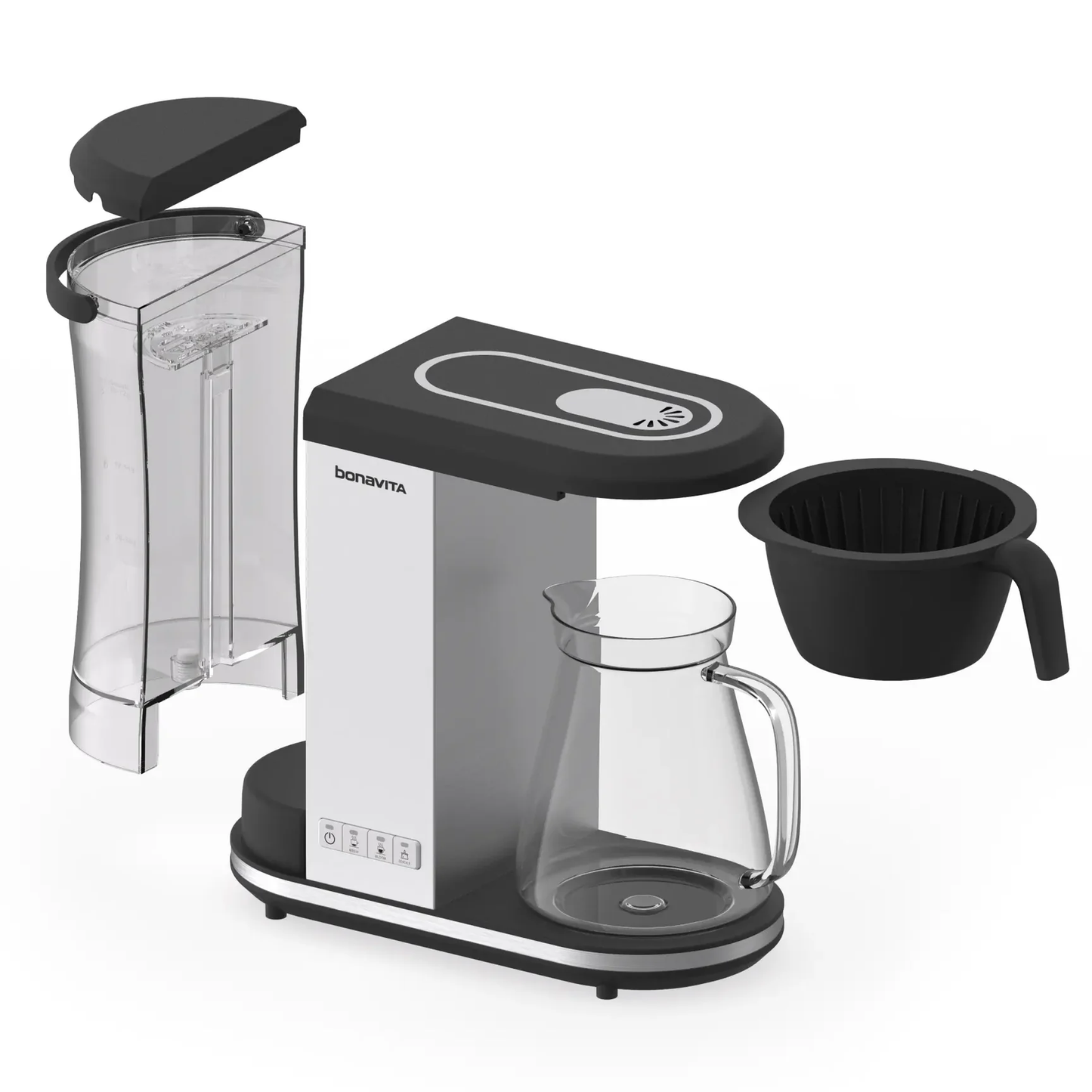 Enthusiast 8-Cup Drip Coffee Brewer with Glass Carafe
