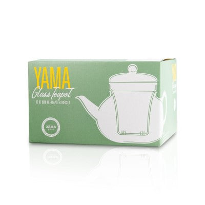 Yama Glass Teapot with Infuser 32oz - Coffee Addicts Canada