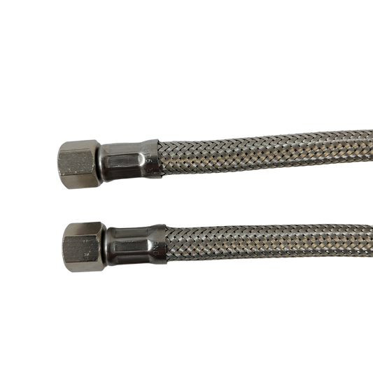 1/8" F x 1/8" F BSP Stainless Steel Flex Hose