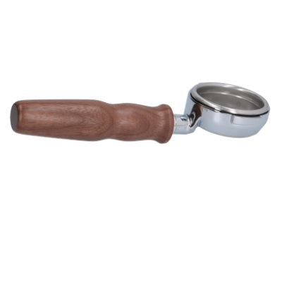 E61 Bottomless Portafilter With Walnut Wood Handle (After-Market) - Coffee Addicts Canada