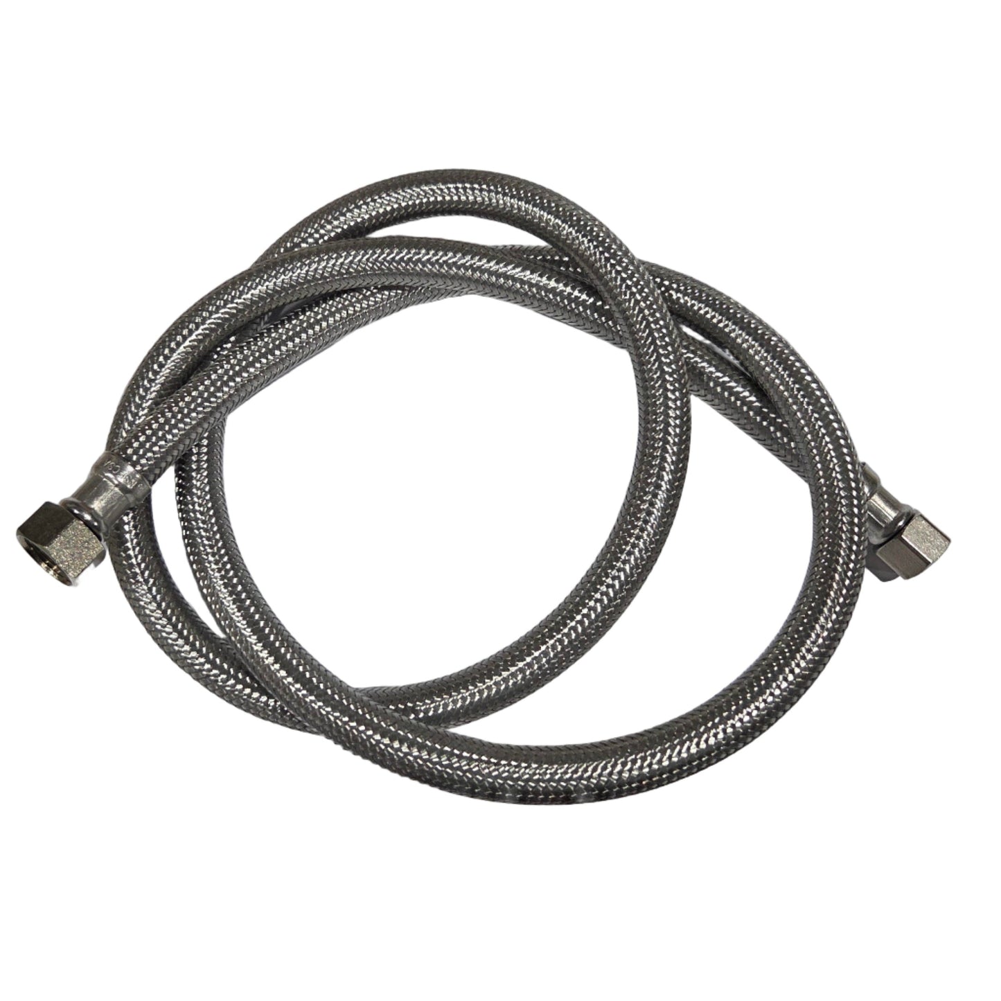 3/8" F Compression x 3/8" F BSP Stainless Steel Flex Hose