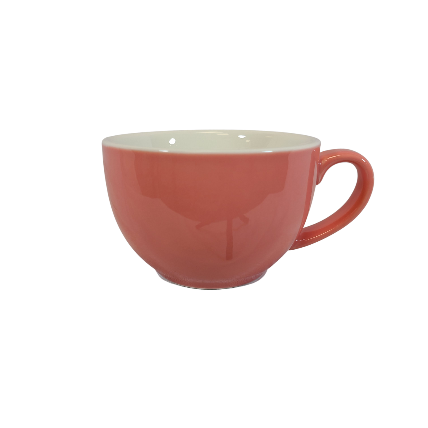 Coffee Addicts commercial ceramic cup in glossy pink latte cup 12oz 350ml