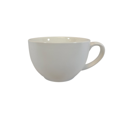 Coffee Addicts commercial ceramic cup in matte white latte cup 12oz 350ml