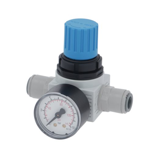 Adjustable Water Pressure Reducer With Gauge