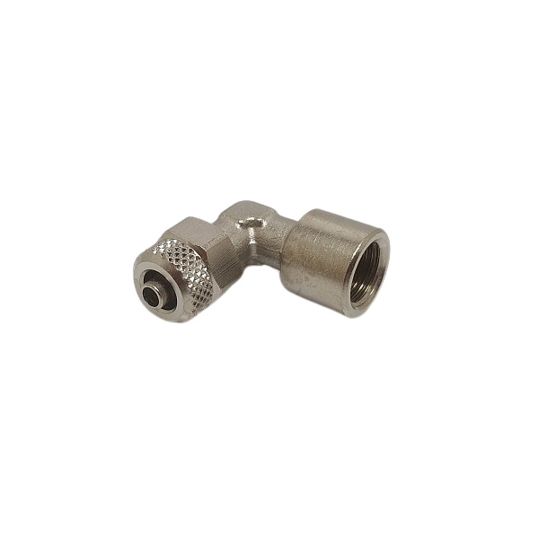 1/8" F BSP x 6/4mm Compression Barb Elbow Fitting