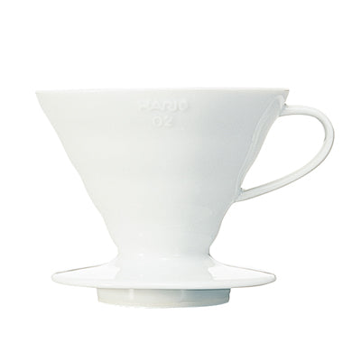 Hario V60-02 Ceramic - White or Red - Coffee Addicts Canada