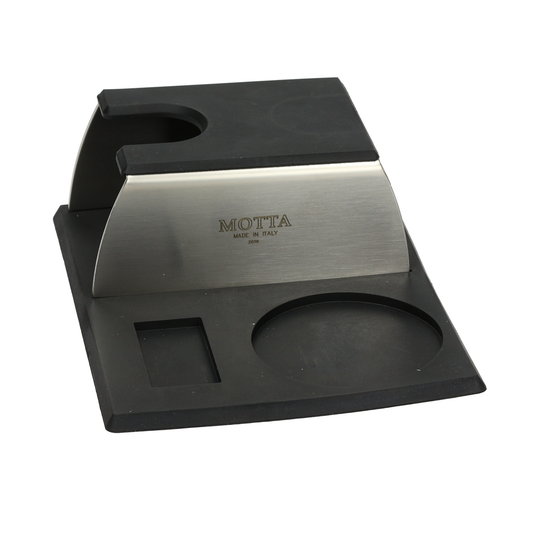Motta Stainless Steel Tamp Stand With Rubber Base And Tamp Rest