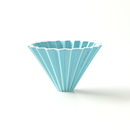 Origami medium ceramic dripper in turquoise