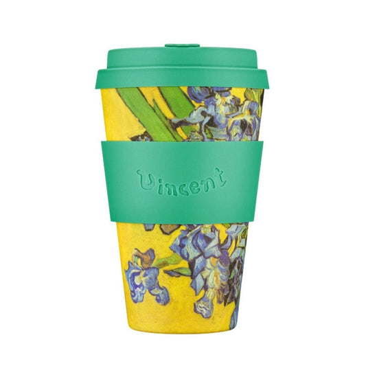 Van Gogh Museum: Irises ecoffee cup bamboo fiber 14oz with silicone sleeve