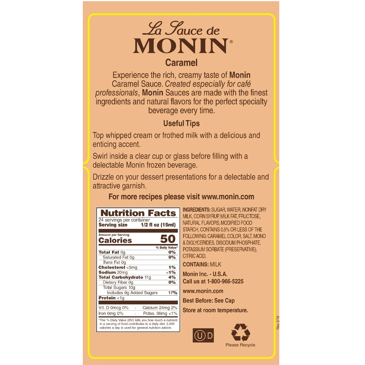 Monin Caramel Sauce