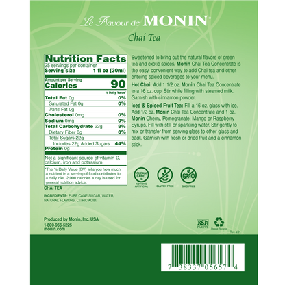 Monin Chai Tea Concentrate