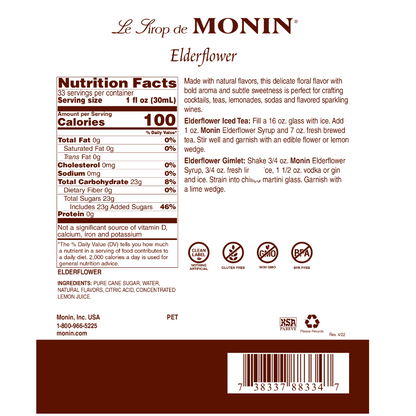 Monin Elderflower Syrup