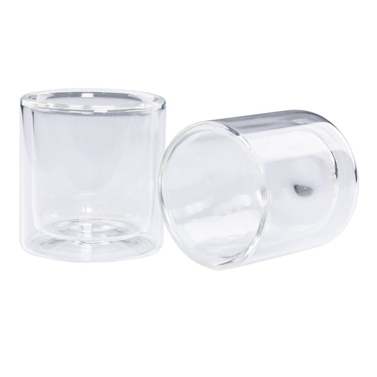 ethoz® Double Wall 8oz (237ml) Glass Cups - Set of 2